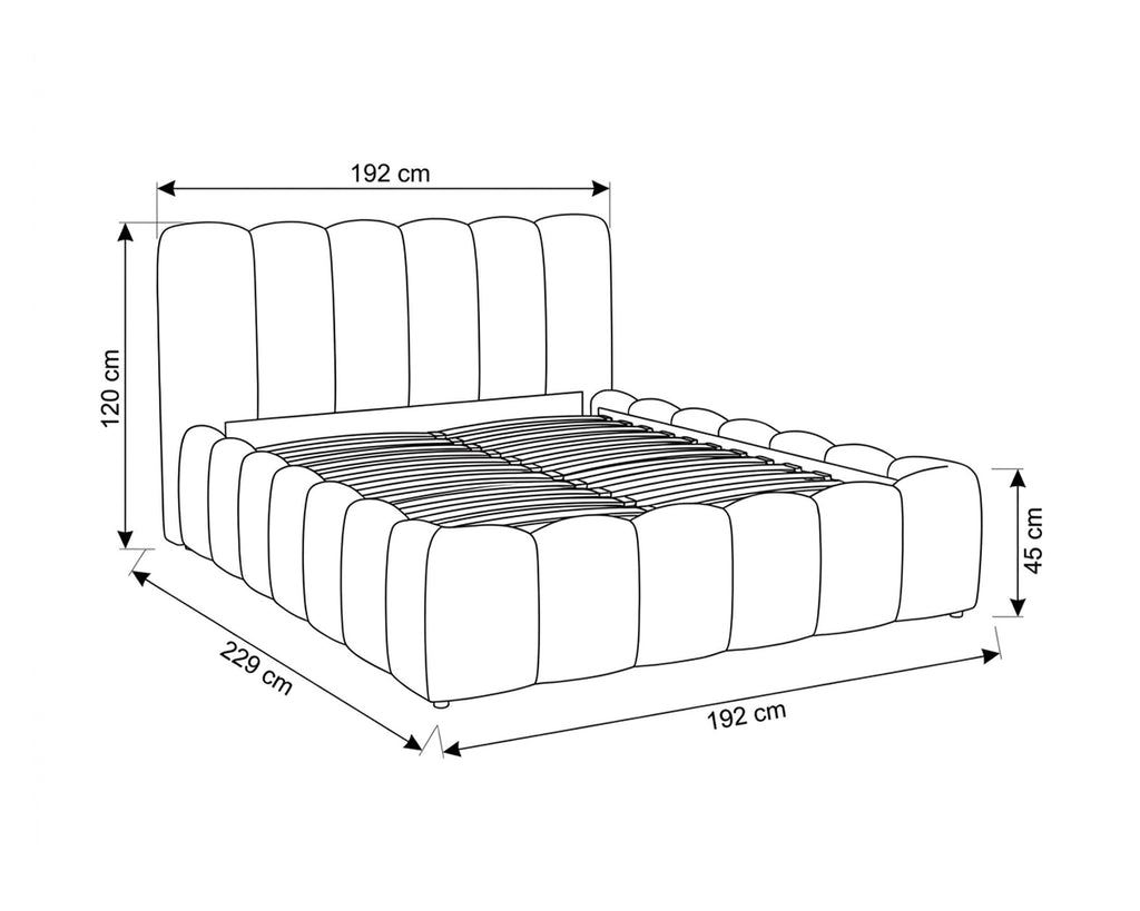 Cama de casal elevatória ANITTA