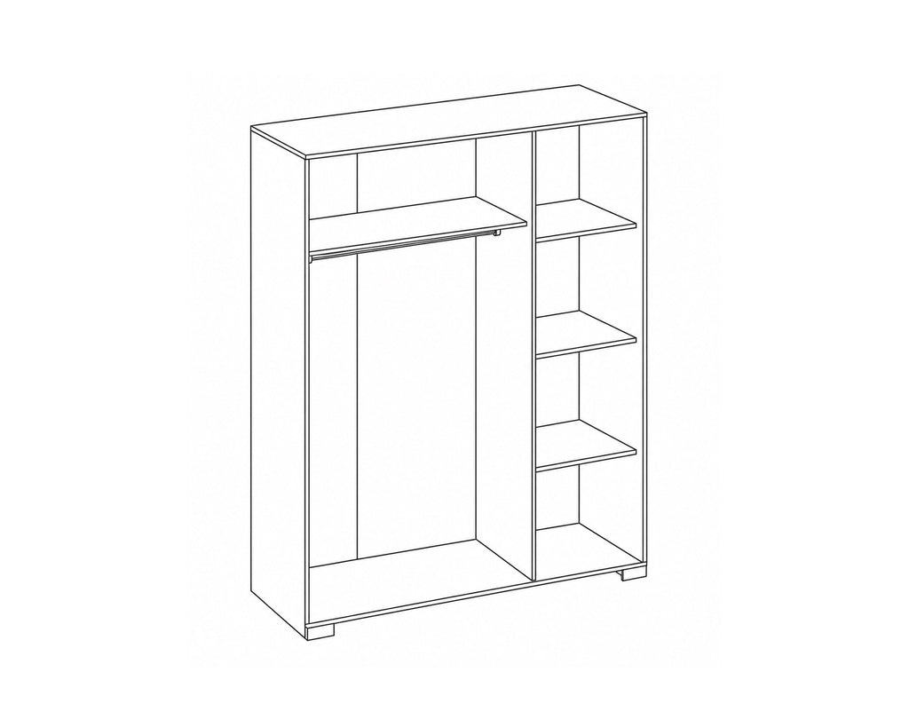 Roupeiro NOEMIA com 3 portas