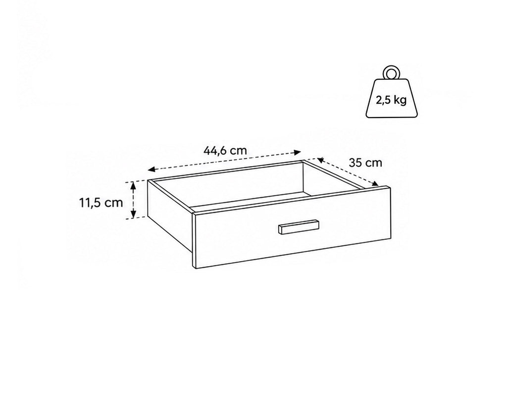 LAVAL TV unit with 2 doors and 2 drawers