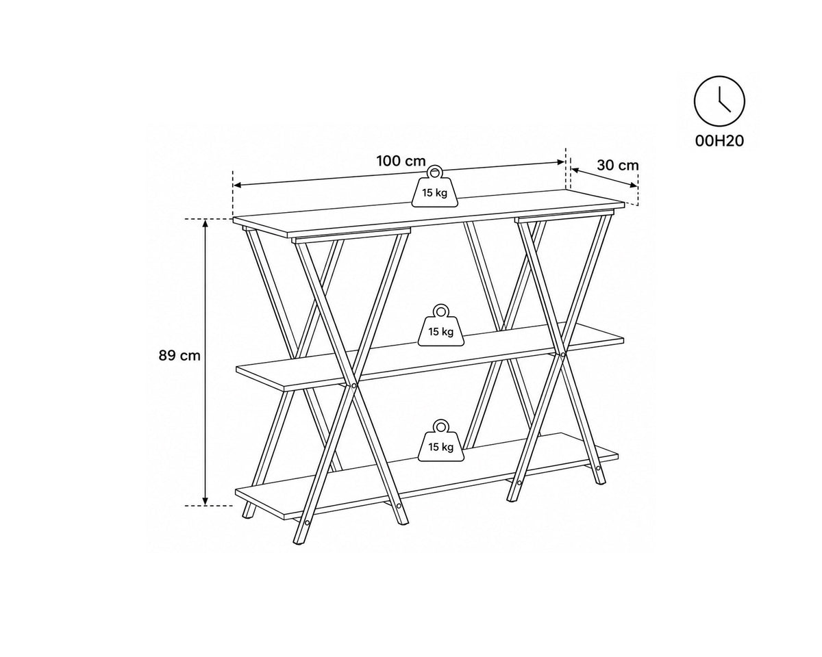 ELINE 3-tier shelf