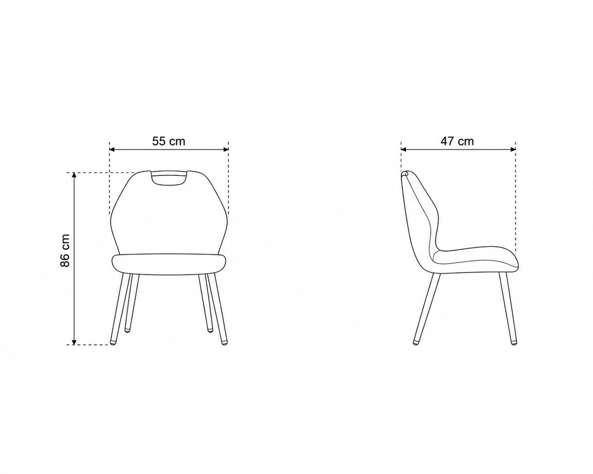 Pack mesa extensível CORNELL + 4 cadeiras KIRK