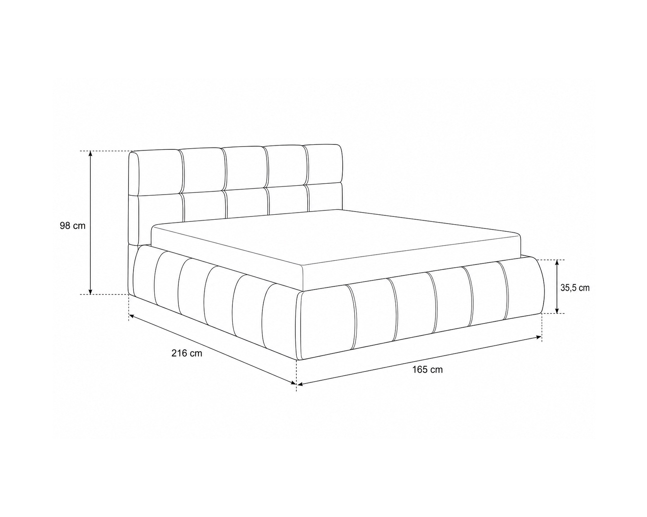 NEWCASTLE double storage bed