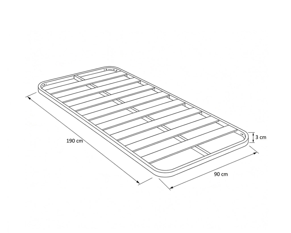 Pack cama de solteiro New MATRIX SHINY + colchão SPRING ROLLER