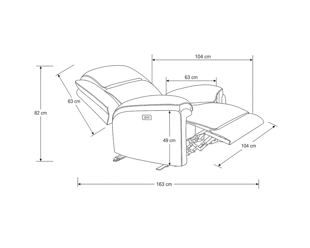 REBECA electric recliner armchair