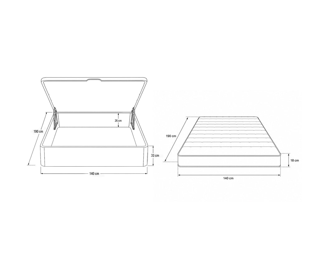 Pack quarto de casal CASINO BOX