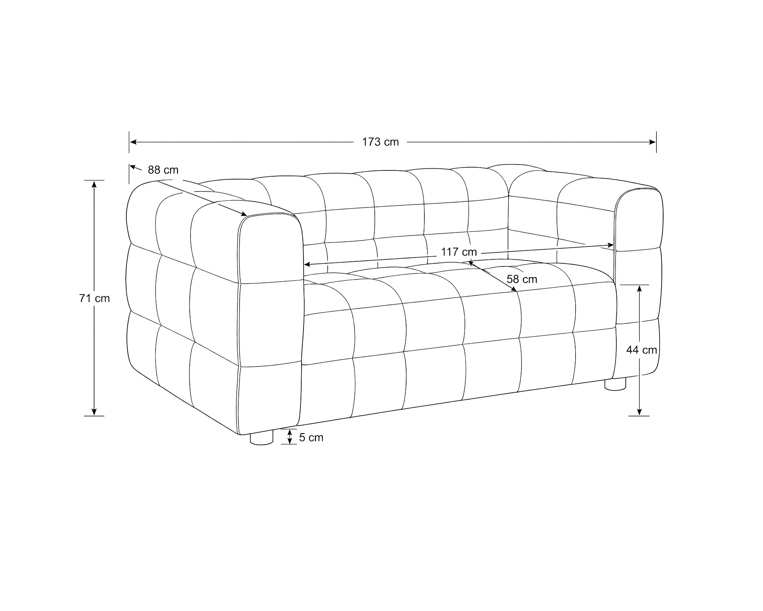 2-seater sofa DARLENE