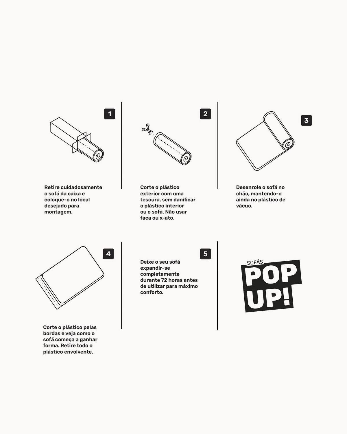 ¡Sofás POP UP! Sillón FERDI envasado al vacío